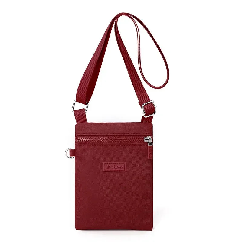 Canvas New and Mini Nylon Phone Zero Version Mobile Sweet Korean Bag Neck Versatile Fresh Shoulder Girl Bag Cross-body Purse