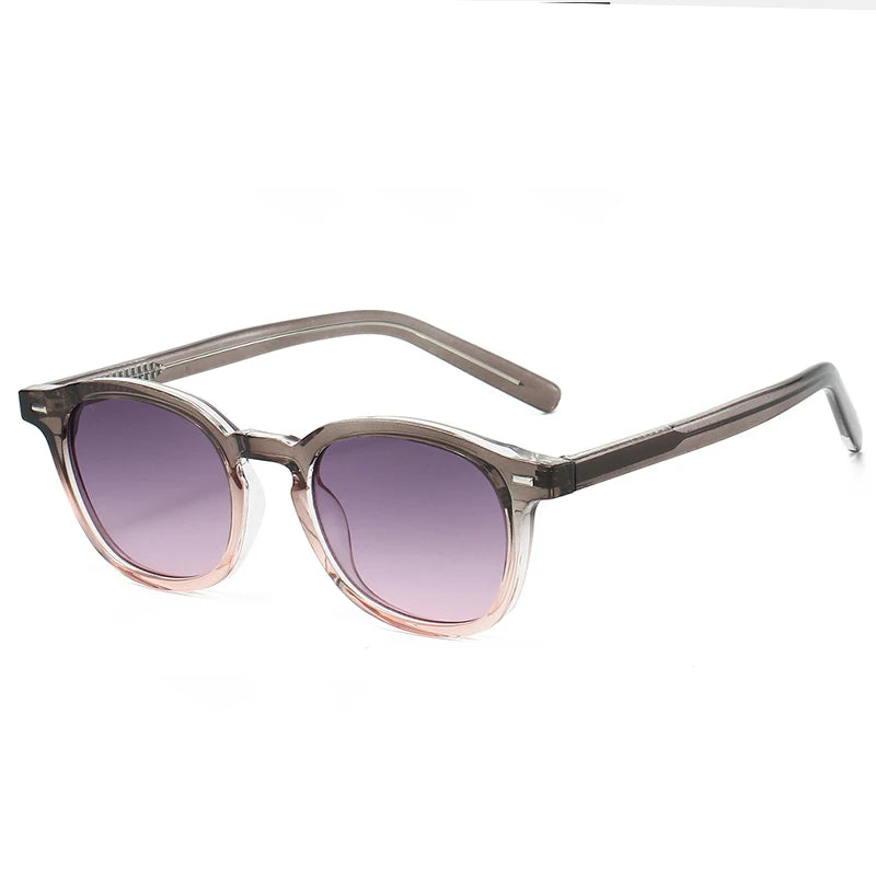 JNPCXI New Vintage Round TR90 Sunglasses Women Luxury Oval Fashion Men Sun Glasses Oculus UV400