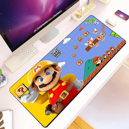 Game Bros Super Marios Mousepad HD Printing PC Game Keyboard Non-slip Mouse Pad8