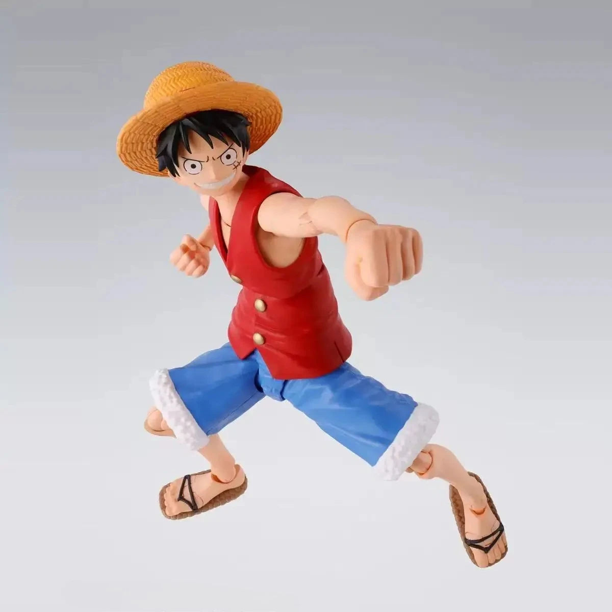 【IN STOCK】Original Bandai S.H.Figuarts One Piece Monkey D. Luffy Romance Dawn 15cm Action Figure Collectible Model