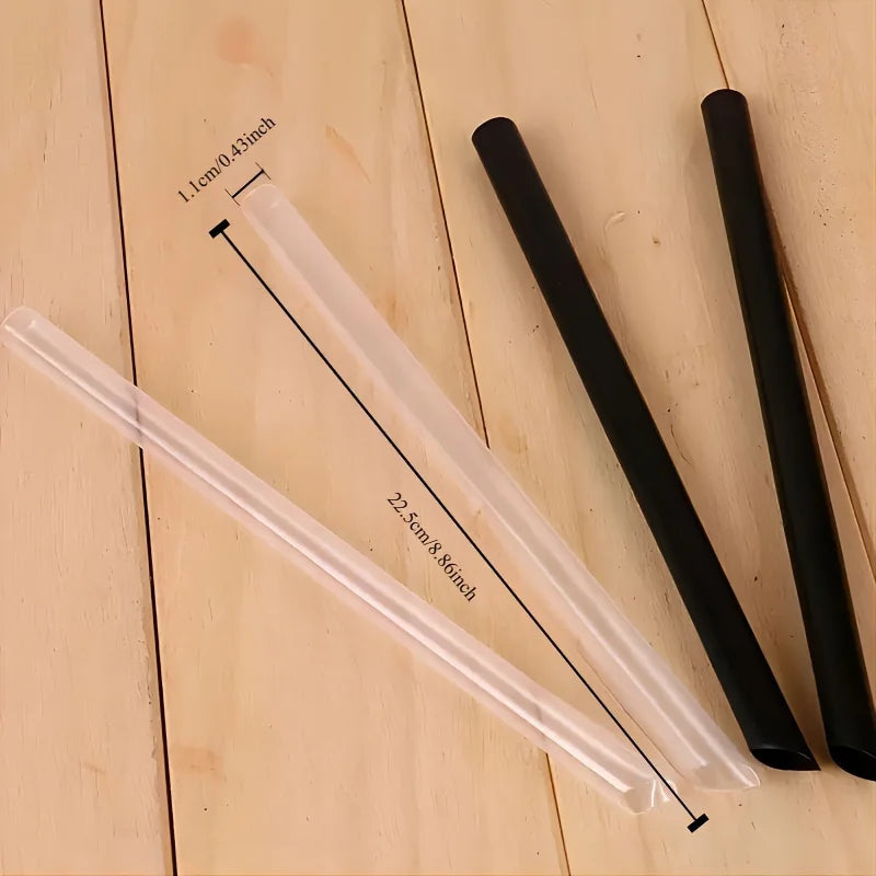 Extra Wide Milkshake Straws,Perfect For Boba,Smoothies,Parties,Durable Plastic Drinking Straws For Home, Kitchen,Restaurant Use