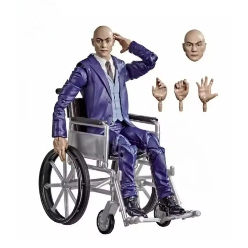 Original Hasbro Marvel Legends Series Magneto & Professor X Anime Figure Toy Collection Gift