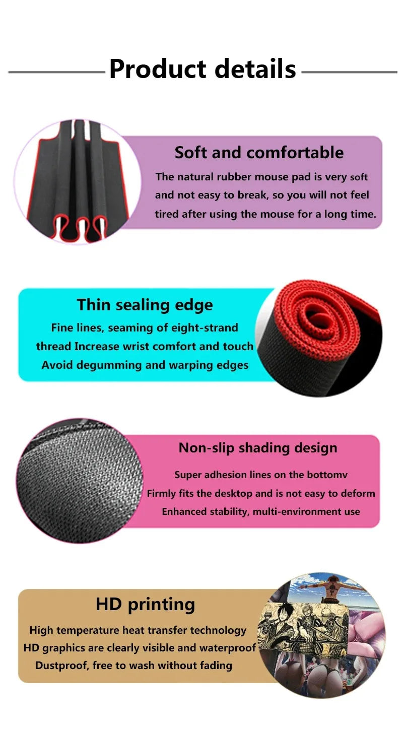 Game Bros Super Marios Mousepad HD Printing PC Game Keyboard Non-slip Mouse Pad2