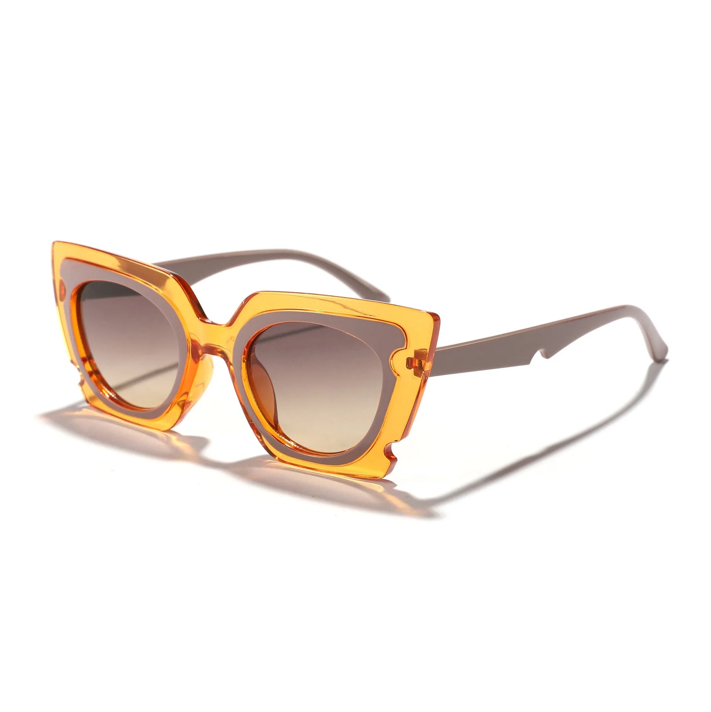 JNPCXI Vintage Cat Eye Sunglasses Woman Brand Designer Retro Square Sun Glasses Female Eyewear Fashion Driving Shades