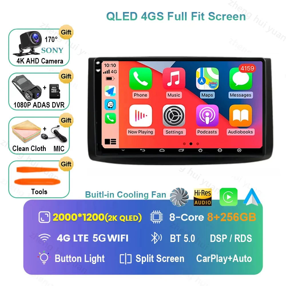 For Chevrolet Aveo T250 2006 - 2012 Nexia 1 2020 2021 - 2022 Android 16 CarPlay Auto Car Radio Multimedia navigation video DVD