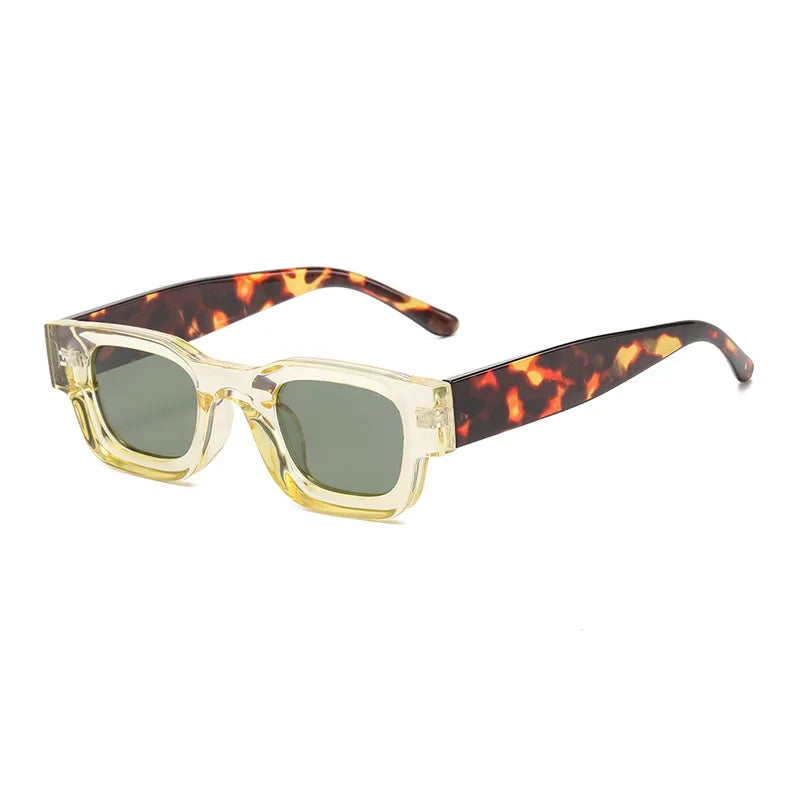 JNPCXI Polarized Ins Popular Fashion Small Square Sunglasses Women Retro Punk Shades Men Trending Sun Glasses UV400