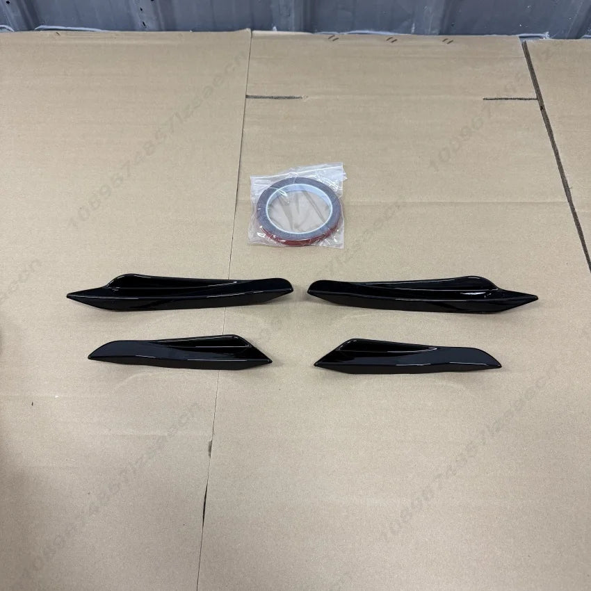 For BMW 3 Series G20 G21 320i 320d 330i 330d 340i 2019-2022 Pre-Lci M-Sport Front Bumper Spoiler Splitter Trim Air Blade Trim