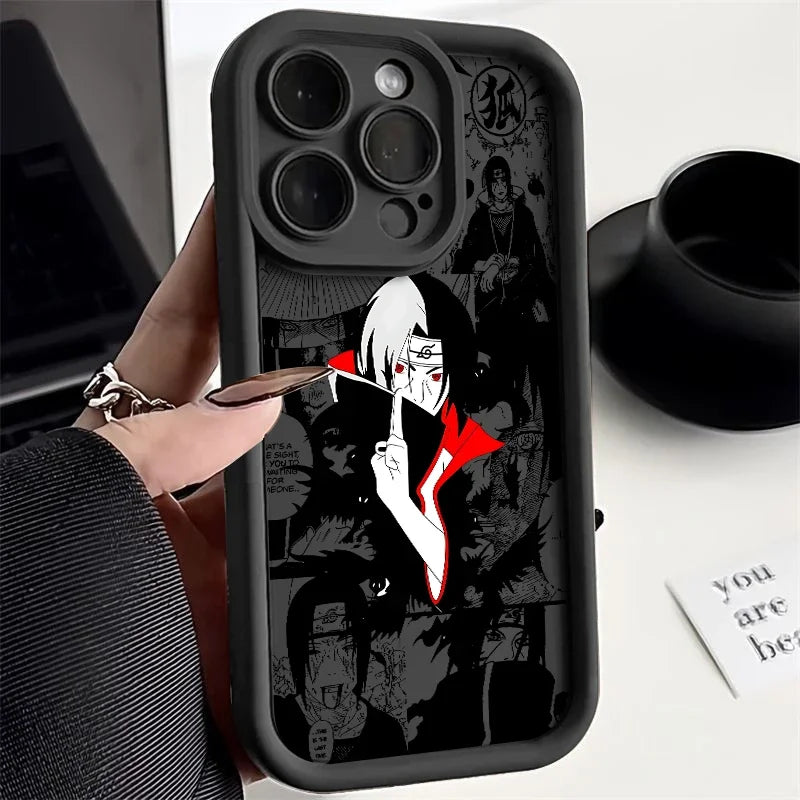 Itachi Apple iPhone 16 15 Pro Max 14 13 12 Mini SE XR XS softshell phone case M6