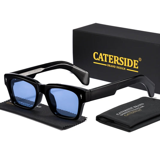 CATERSIDE New Outdoor Men's Sports Polarized Sunglasses Square Frame Women's Retro Punk Cycling Hiking Preferred Glasses UV400