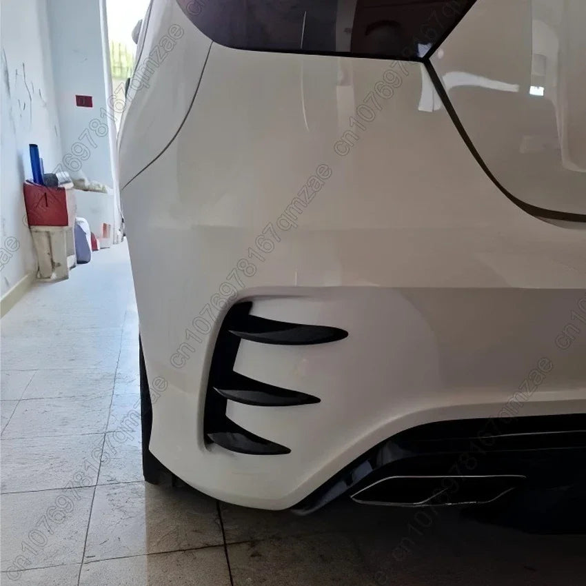 For Mercedes Benz A Class W176 A200 A250 A260 A45 AMG 2013-2018 Hatchback Rear Bumper Spoiler Air Intake Vent Canard Splitte