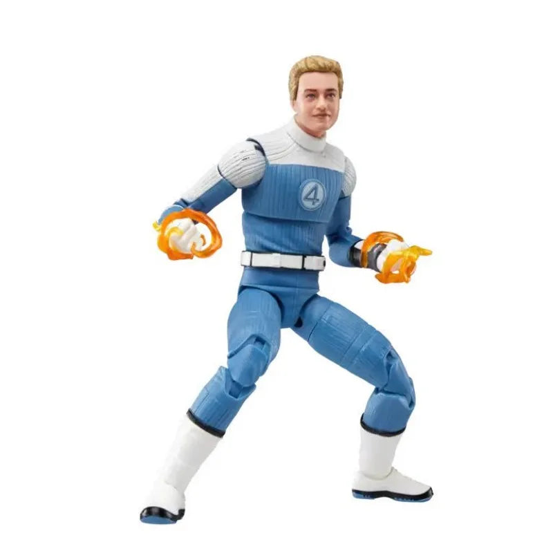 Original Hasbro Marvel Legends Fantastic 4 Series Johnny Storm Action Figure Toys Model Ornaments