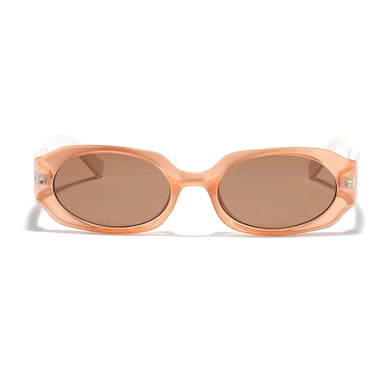 JNPCXI New Small Rectangle Sunglasses Women Champagne Shades UV400 Fashion Men Punk Sun Glasses