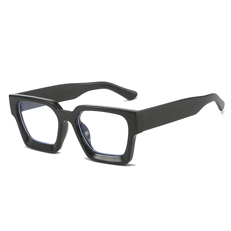 JNPCXI Vintage Glasses Frame Men Women Square Computer Frame Eyewear Blocking Glasses Optical Spectacle Eyeglass
