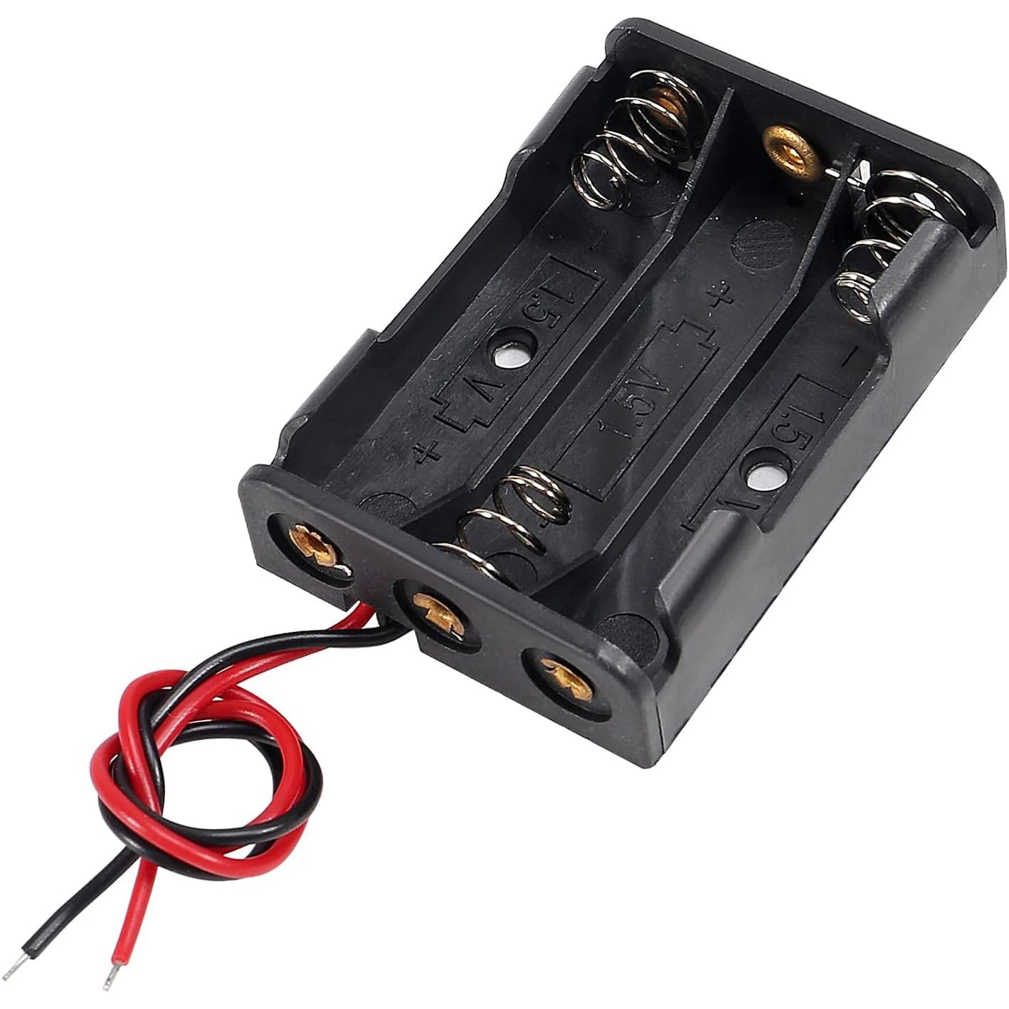 10pcs AAA Battery Holder 3X 1.5V AAA Battery Power Case Plastic Box with Wire Applicable for Electronic Toy Home Appliance Remot