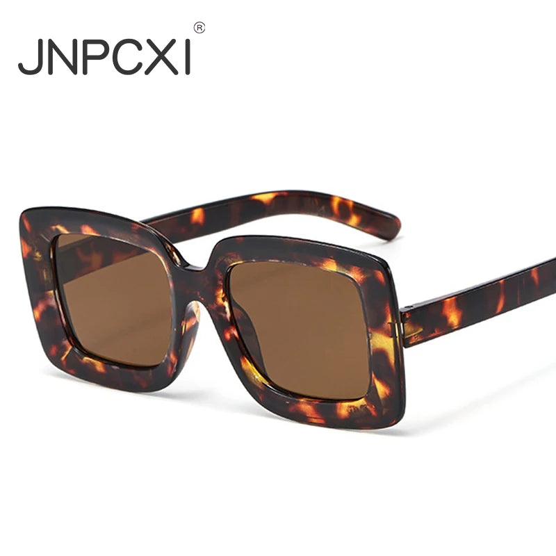 JNPCXI New Square Sunglasses Women Fashion Shades UV400 Men Luxury Gradient Transparent Male Female Sun Glasses