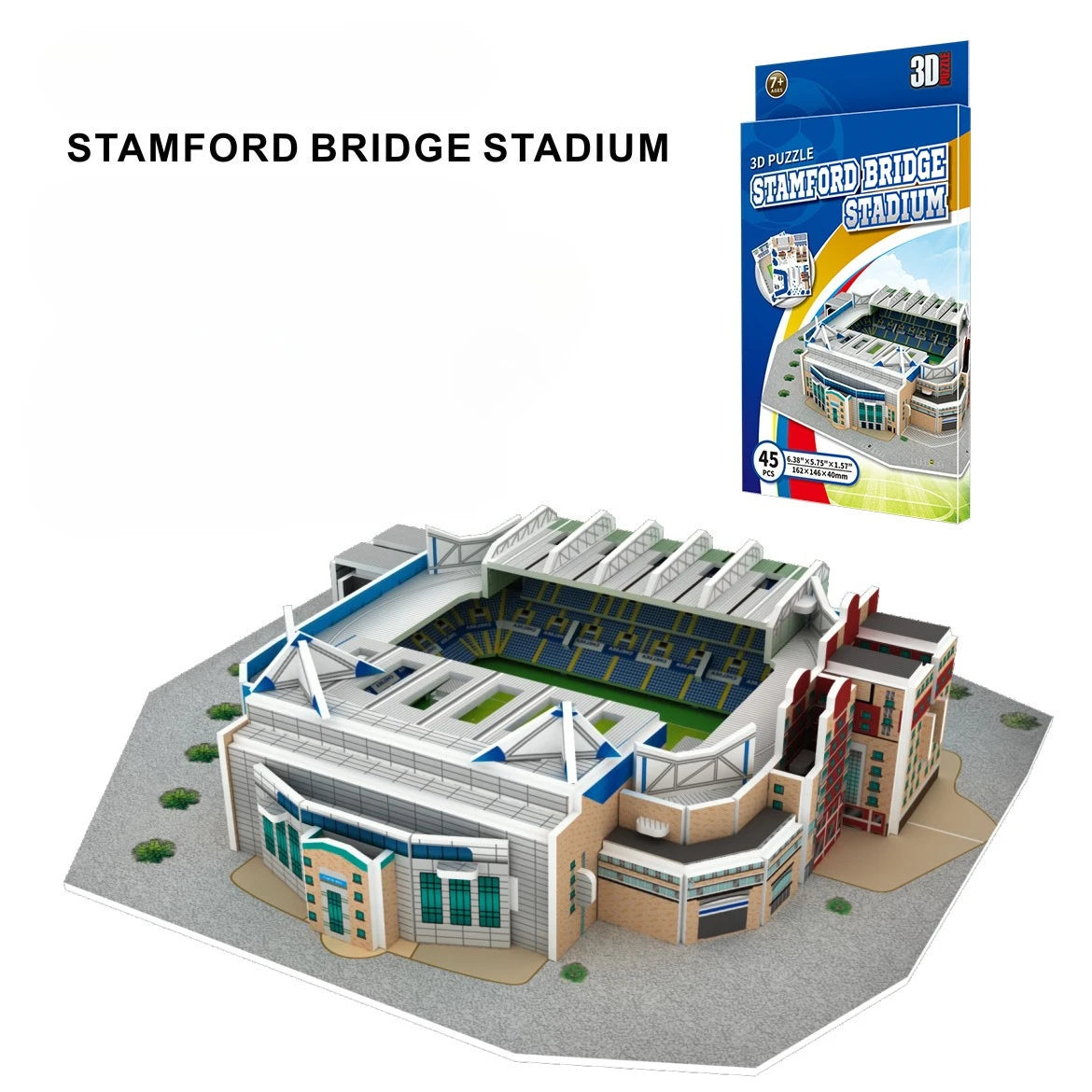 3D Stadium Puzzle Bernabeu Camp Nou Anfield Stadium  League Football Stadium Model, Famous Buildings Children's 3d Puzzle Toys
