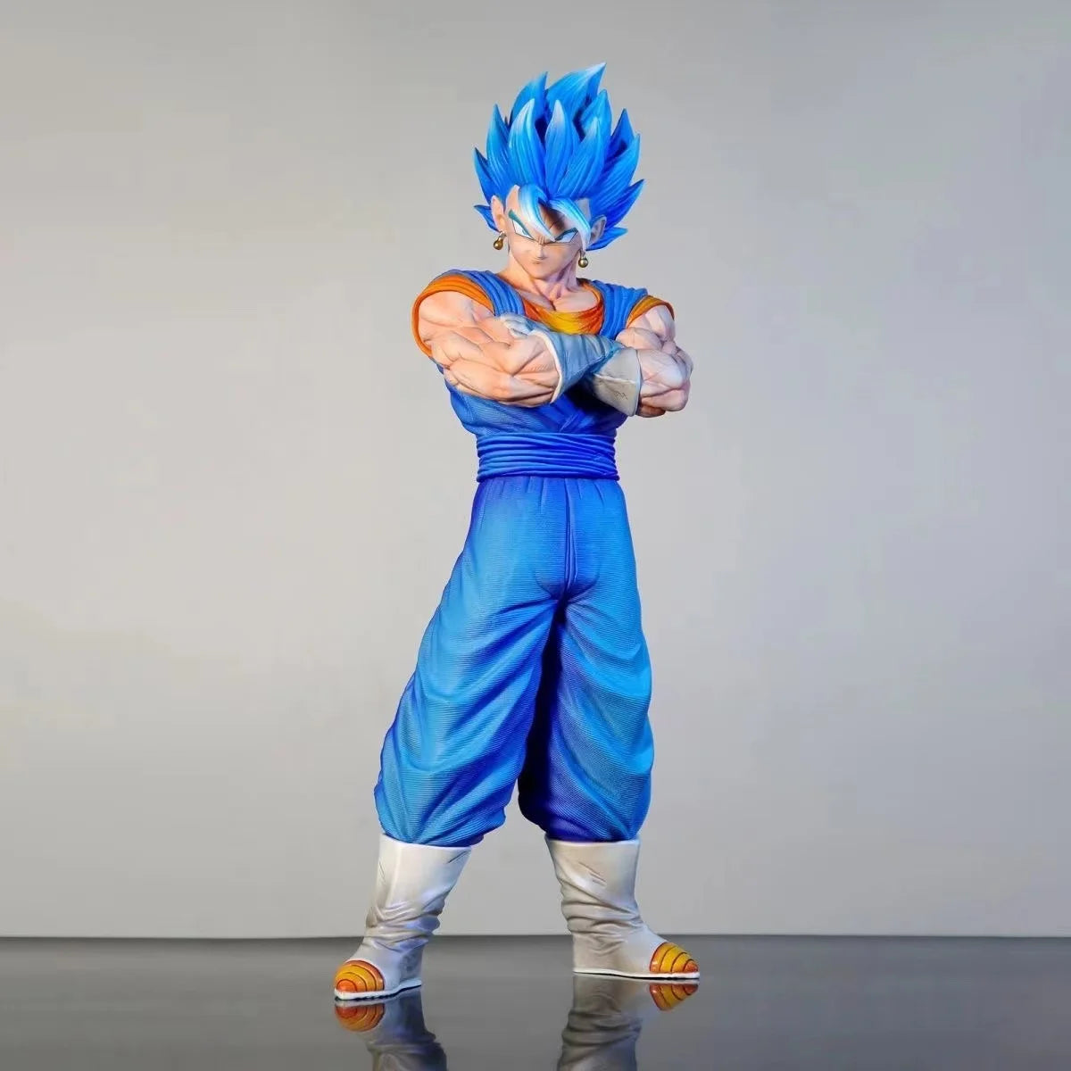 Anime Dragon Ball Vegetto Figure Super Saiyan Vegetto Blue Action Figures 30cm Pvc Statue Collection Model Toys Gifts