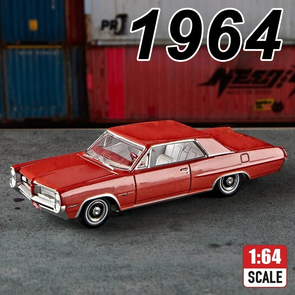 1:64 Alloy Sports Car Series Firebird JDM Daytona Stardust Corvette T1 Minivan GT500 Diecast Models Toys Boys Collecting Hobbies