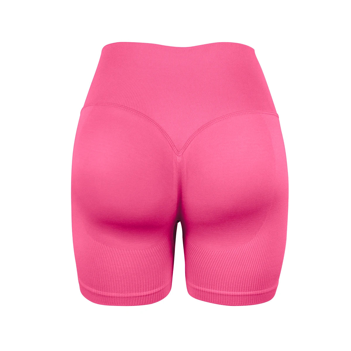 Women's seamless high-waisted yoga shorts that flatten the stomach and lift the buttocks; perfect for workouts and running