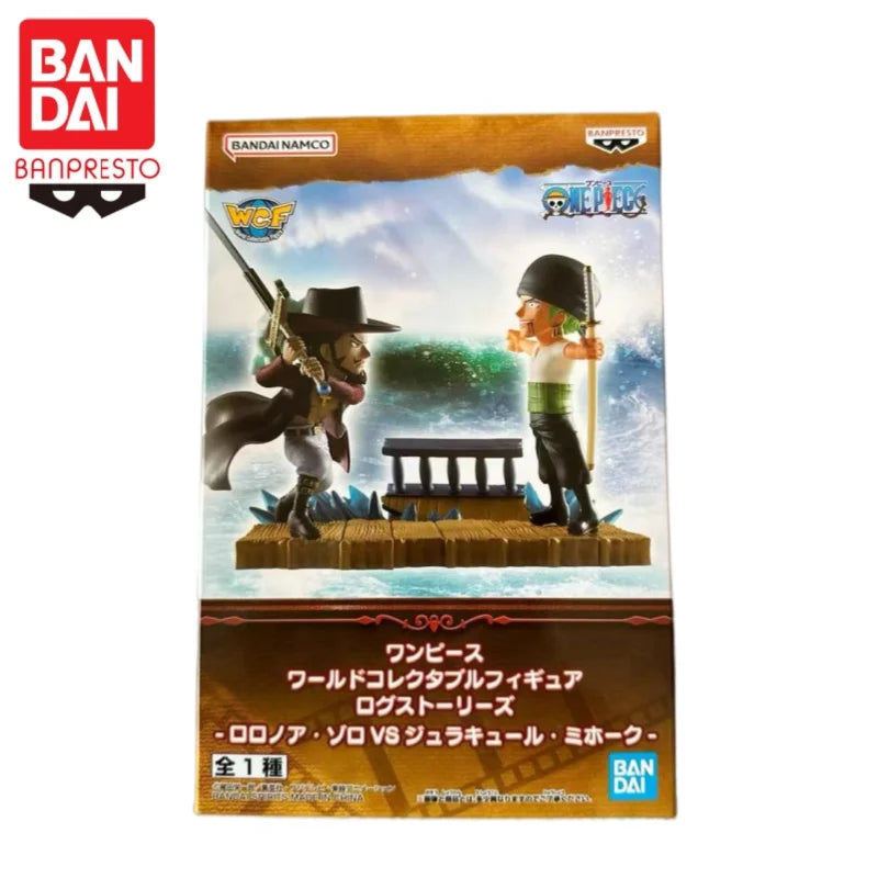 Special OfferBANDAI BANPRESTO ONE PIECE Zoro Mihawk Animation peripherals Mol Garage Kit Ornaments boys favorite gift Collectibl