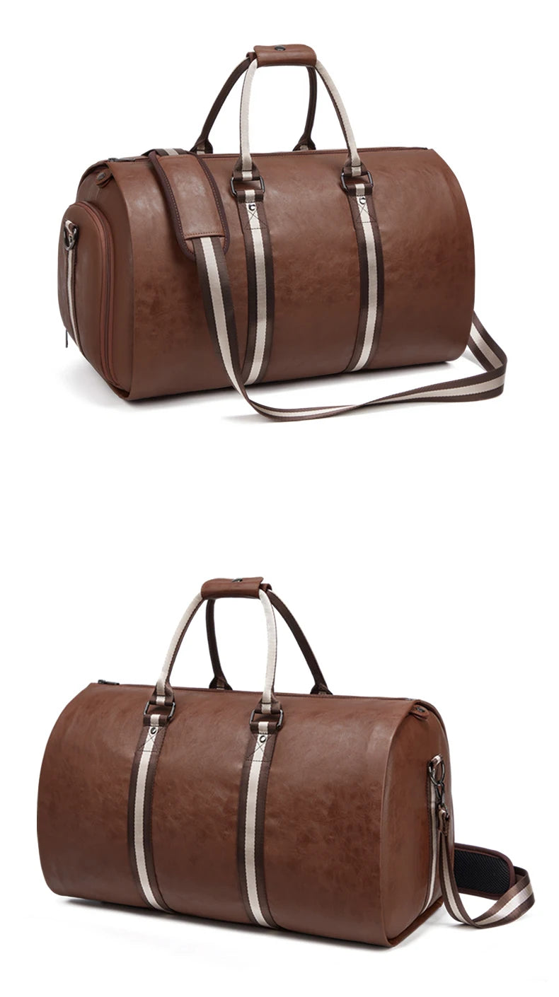 SWISS MILITARY XL Capacity Leather Bag Multifunction Lugage AntiWater Travel Bag