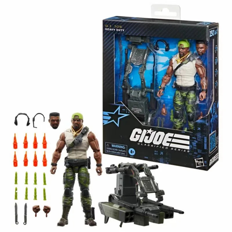 Original Hasbro G.I. Joe Classified Series #150 Heavy Duty with Man-Portable Heavy Weapons System Action Figure Collection Toys