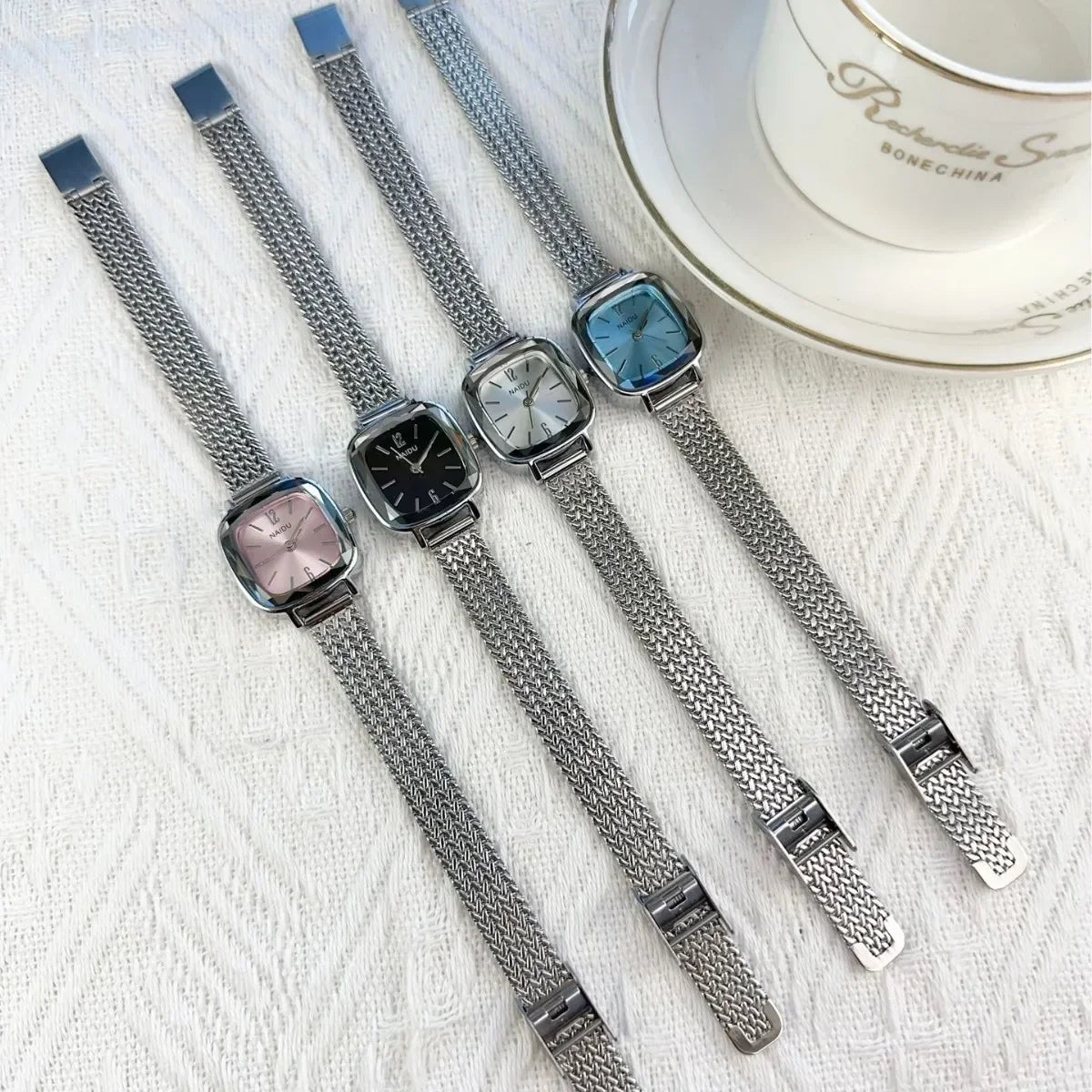 New Fashion Casual Women Watches Luxury Sliver Women Wristwatches Female Ladies Bracelet Quartz Watch Clock Relogio Feminino