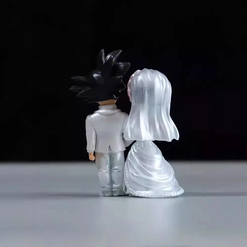 4-inch Dragon Ball Anime Wedding of Goku and Chichi Action Figure Marriage Scene