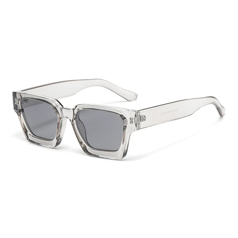 JNPCXI New Color Ins Popular Women Square Sunglasses Retro Men Tinted Leg Shades UV400