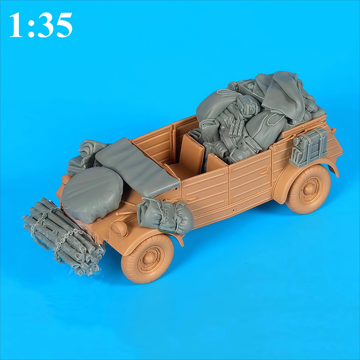 1:35 Cast Resin Model Kit, Tank Parts Pile Up, Gk, Uncolored Model Kit