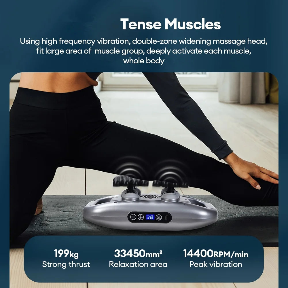 66-Heads Fascia Gun High-Frequency Vibration Body Massage Gun Back and Waist Massager Neck Shoulder Massager Muscle masajeador