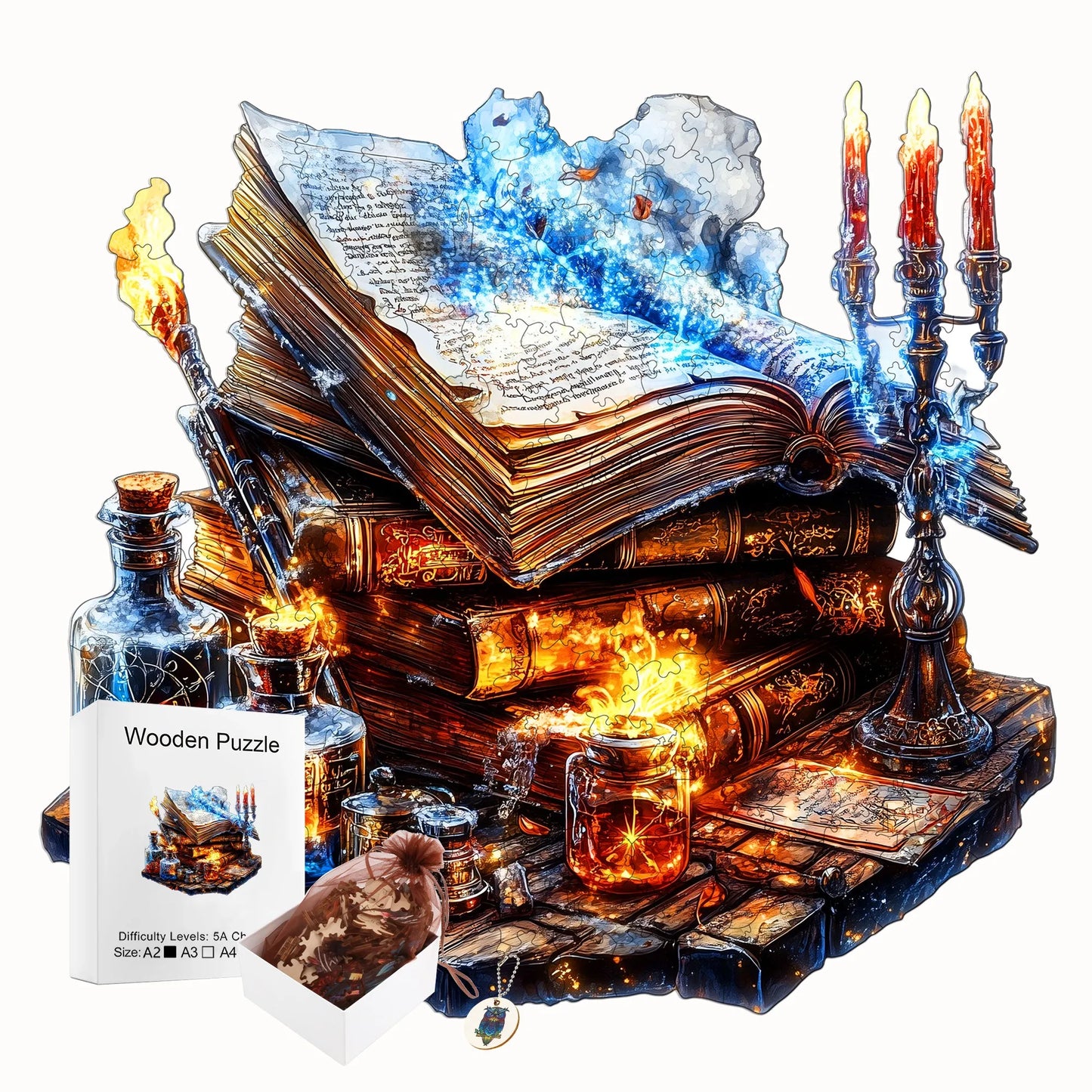 Marvellous Wooden Puzzle Unique Style Wooden Decor Christmas and Halloween Gift Toy for Teen and Kid