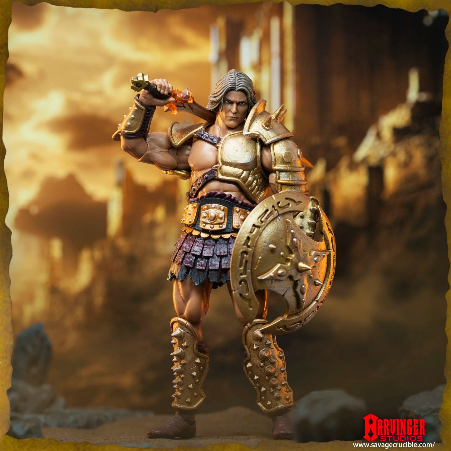 Harbinger Studios 1/12 7" Action Figure Savage Crucible Wave 2 Conquest Pack One