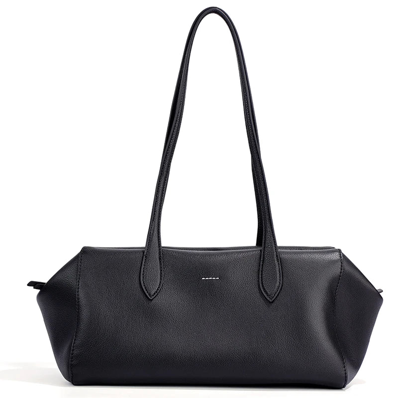 Women's Soft Cow Genuine Leather Underarm Bags Female Fashion Top-grain leather Shoulder Bag Ladies Luxury Designer Handbags