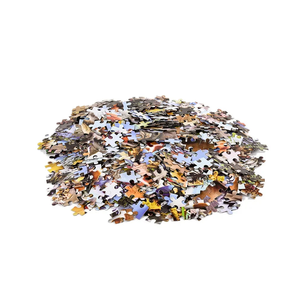 Paper Adult Jigsaw Puzzle 1000 Pieces Puzzle Toys Landscape Animation Puzzle Decorative Painting Exercise Brain Thinking