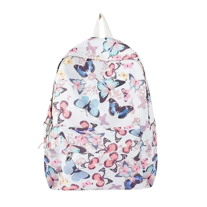 Fashion Butterfly Pattern Korean Women Backpack Student Backpack for School Book Storage and Travel Organizer рюкзак с экраном