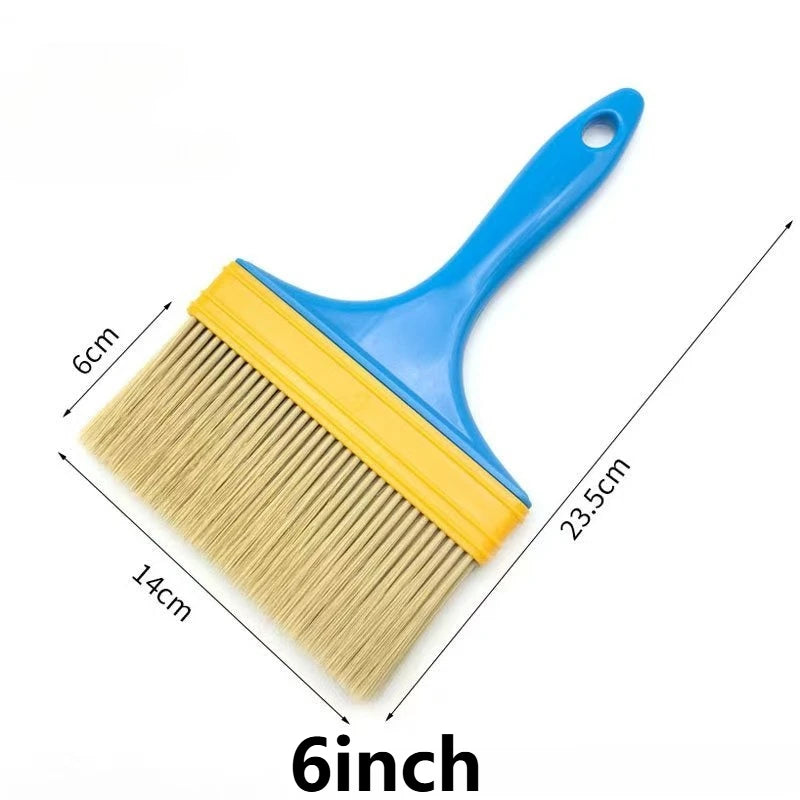 5pcs Paint Brushes with Handles - Durable Plastic Bristles, for Smooth Application, Wall Painting Tools, Paint Brushes for Walls