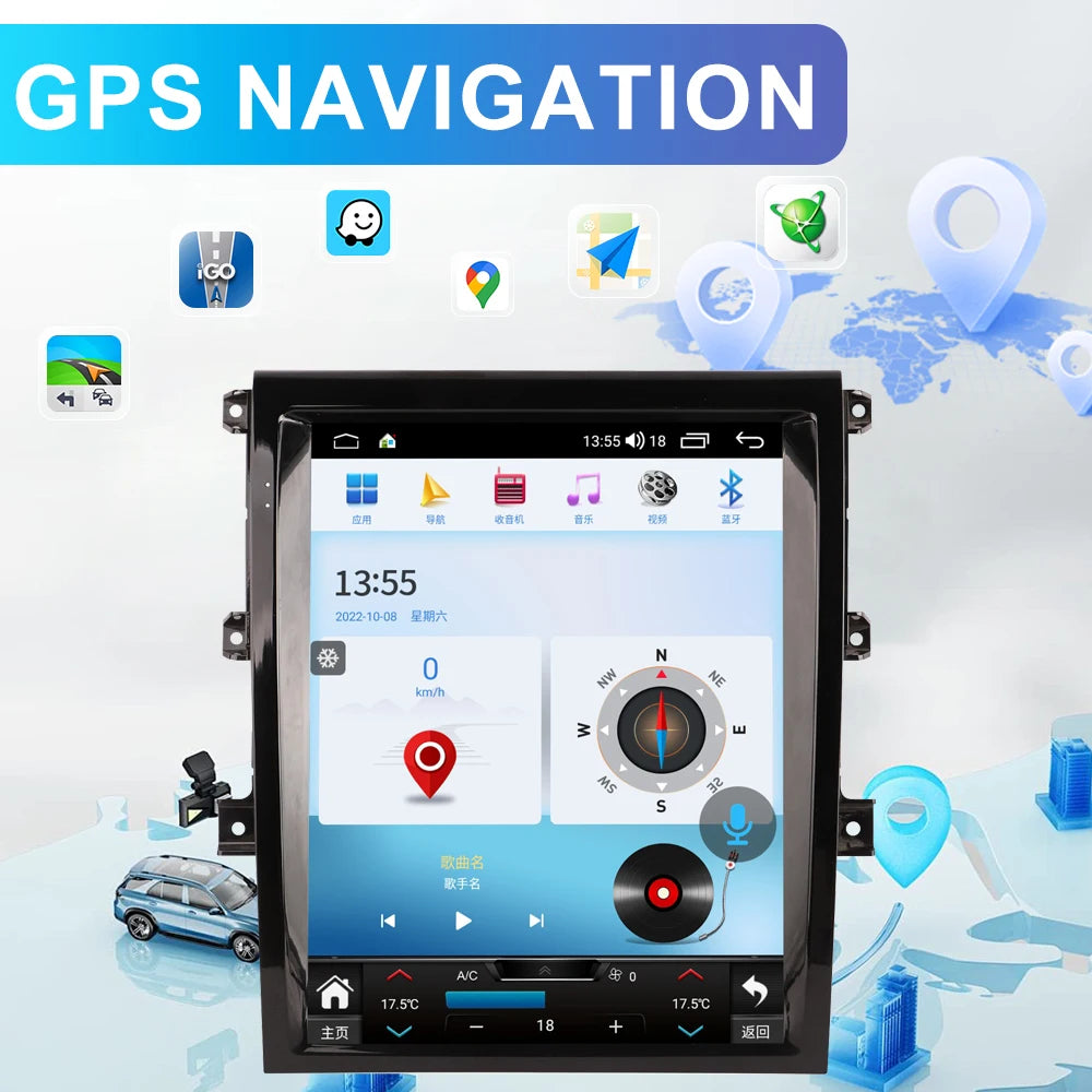 Carplay Android Car Radio For Land Rover Discovery 5 2017-2021 Stereo Upgrade Touch Screen Android Auto GPS