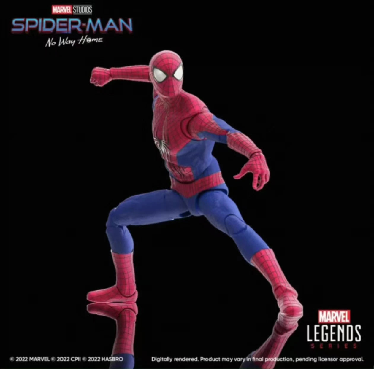 Original Hasbro Marvel Legends Series Spider-Man No Way Home Anime Figure Collection Model Toys