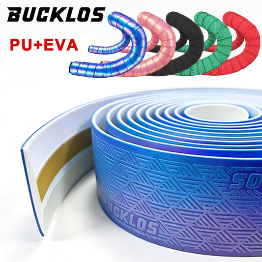 BUCKLOS Professional Bicycle Handlebar Tapes Shock Absorbing Soft Gravel Road Bike Handlebar Strap Non-Slip Cycling Accessory
