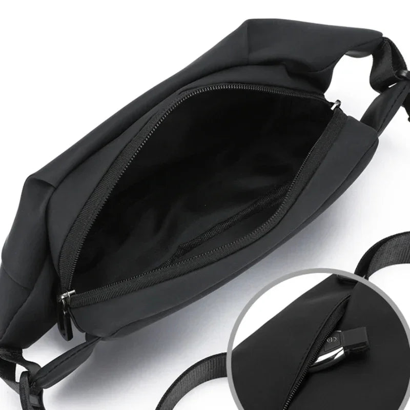 Man Waterproof Fanny Pack Men Minimalist Outdoor Sports Running Jogging Waist Bag Stylish Cross Body Belt Bag Waist Bag for Men