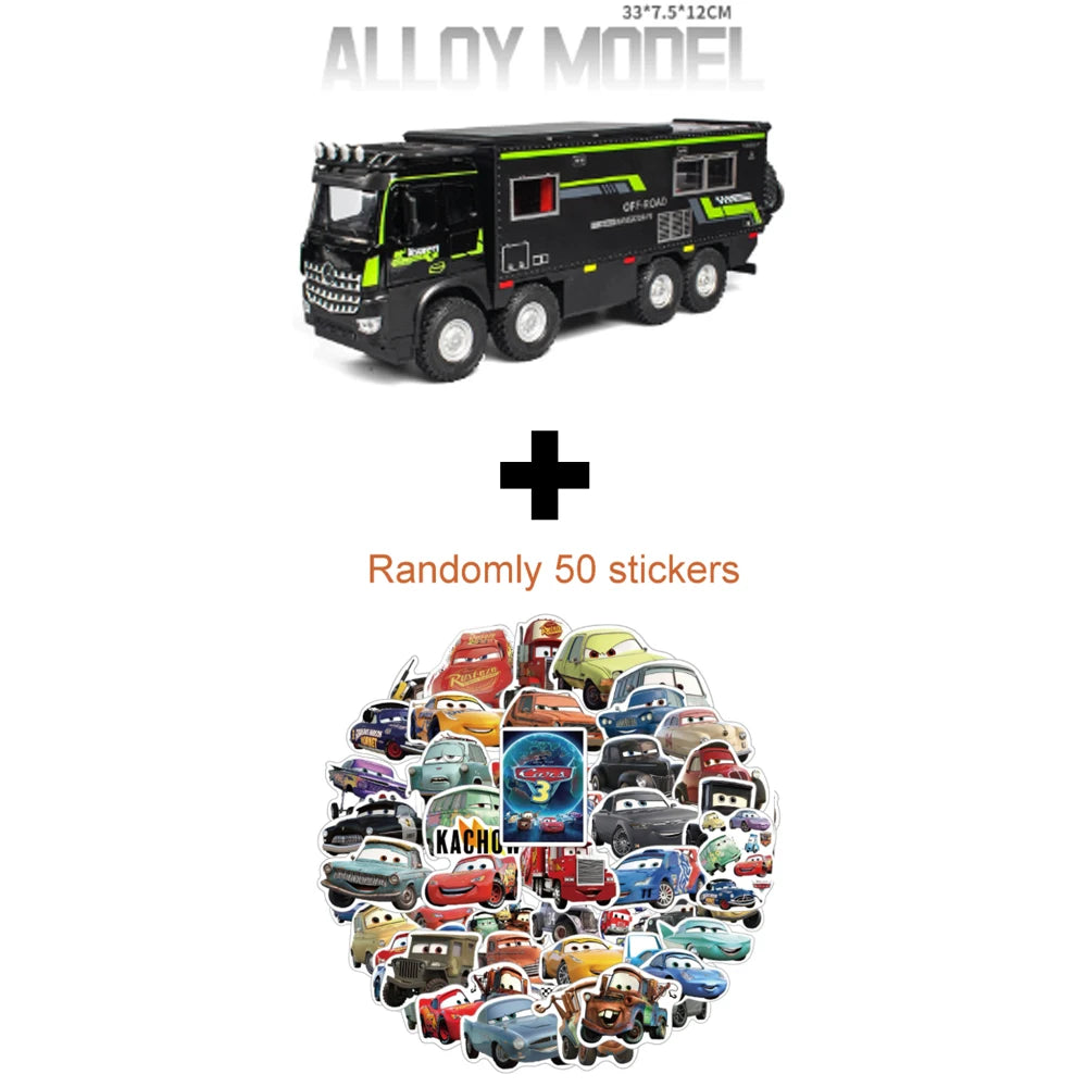 1:18 NOMADISM Alloy Diecast Travel RV Model Toys Car Doors Opened with Sound Light Wheel Sliding Vehices Boy Collecting Hobbies