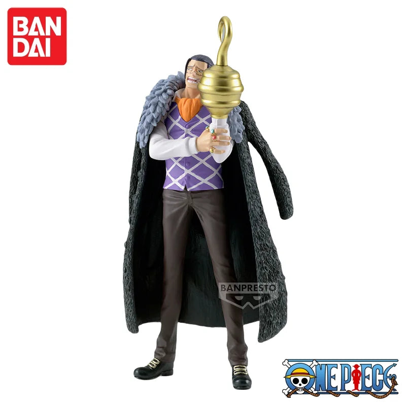 Special OfferIn Stock 100% Original Bandai One Piece DXF Anime Great Pirate Route Crocodile (Old Sand) Character Mol Collectible
