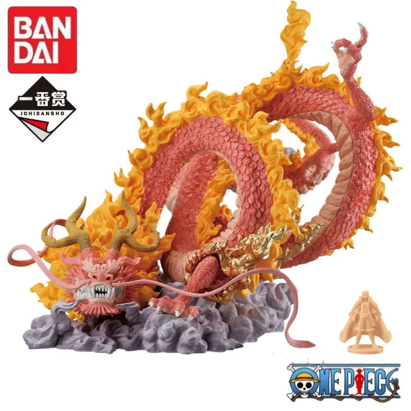Special OfferIn Stock Original Bandai One Piece Ichiban Kuji Ex Flowers Abundantly Dragon Kozuki Bestial Yamato Anime Figures To