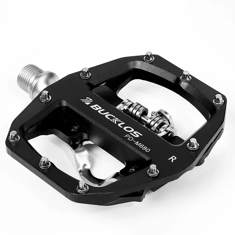 BUCKLOS Mountain Bike Self-Lock Pedal Sealed Bearing MTB Lock Pedal for SPD Ultralight Dual Function Clipless Pedal Bicycle Part