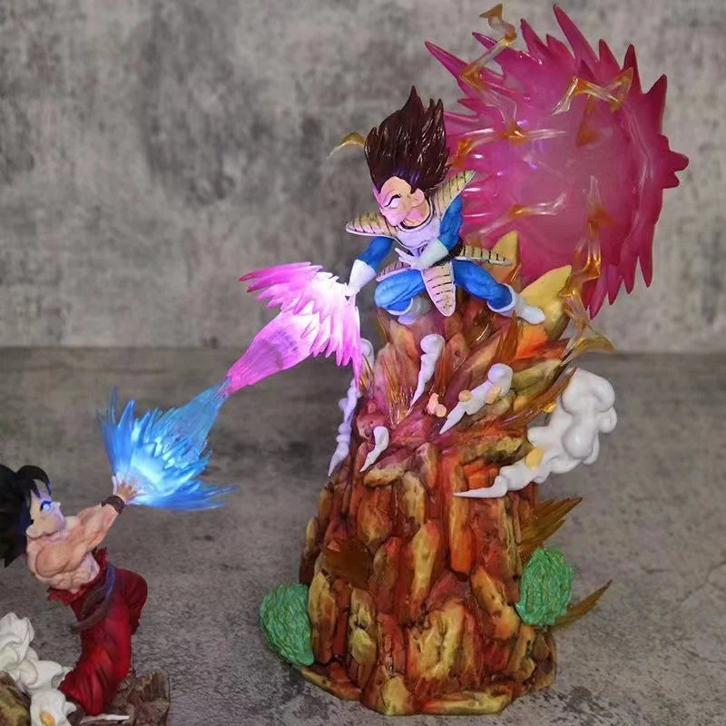 Anime Dragon Ball Z Vegeta Vs Son Goku Figurine GK Pvc Action Figures Statue Collection Model Toy Gifts