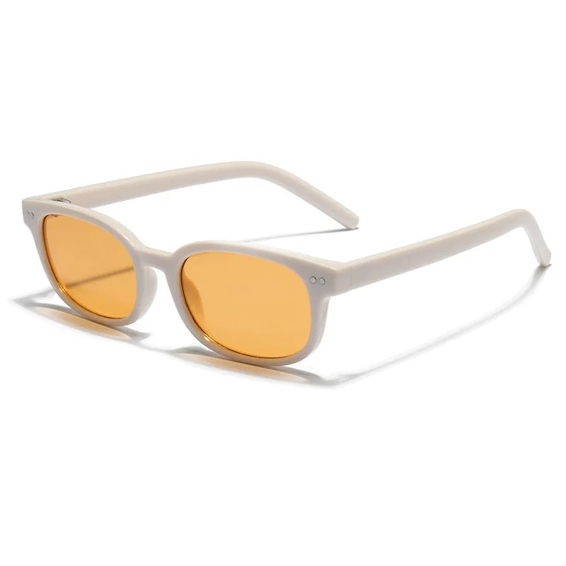 JNPCXI New Square Men Sunglasses Fashion Rivets Women Gray Blue Gradient Shades UV400