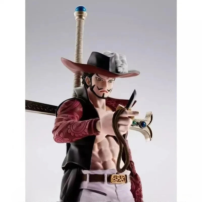 【IN STOCK】Original Bandai S.H.Figuarts One Piece Dracule Mihawk 15cm Figure PVC ABS Collectible Model Toy Gift