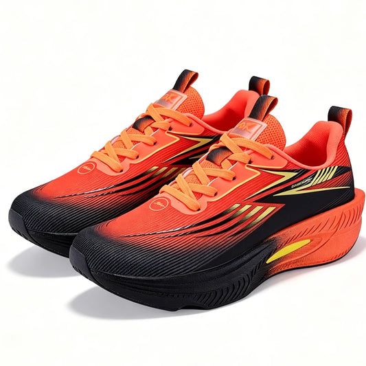 Running Shoes Men Carbon Board Air Cushion Marathon Sports Breathable Lightweight Women's Comfortable Athletic Nonskid Sneakers