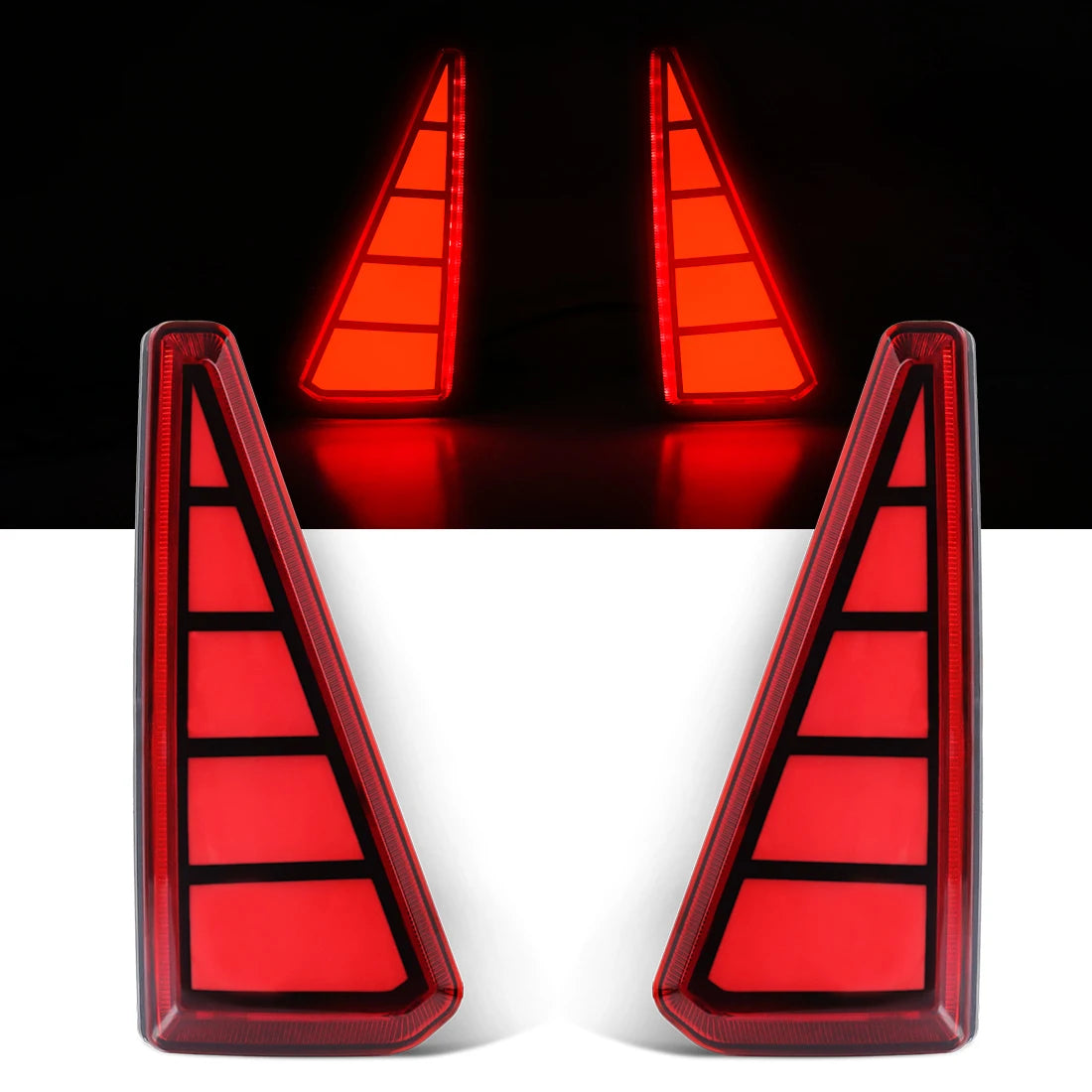 For Toyota NOAH VOXY 80 Series 2014 2015 2016 2017 2018 Rear Bumper Reflector Light Sequential Turn Signal Brake Driving Lamp